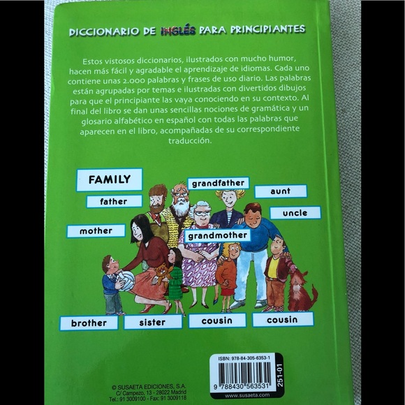 Dictionary English Spanish Paperback. Great way to learn while having fun. - Picture 4 of 6